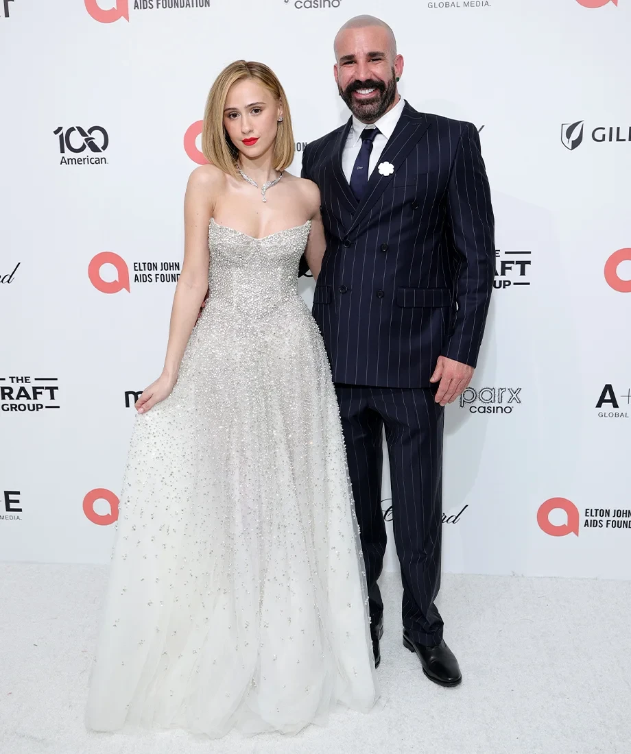 Photo of Idan Cohen and a model.