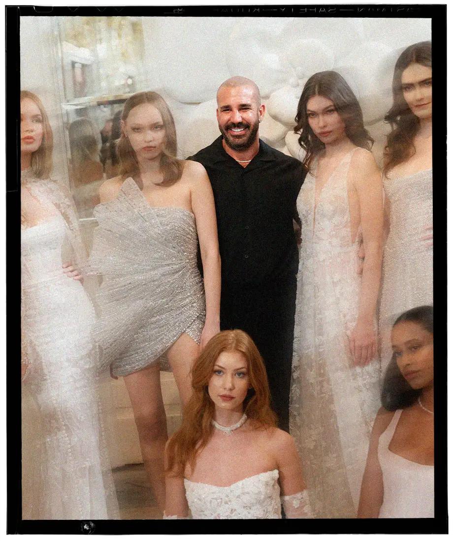 Idan Cohen with bridal models